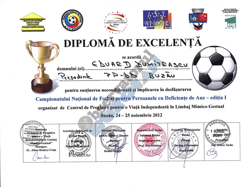 diploma de excelenta