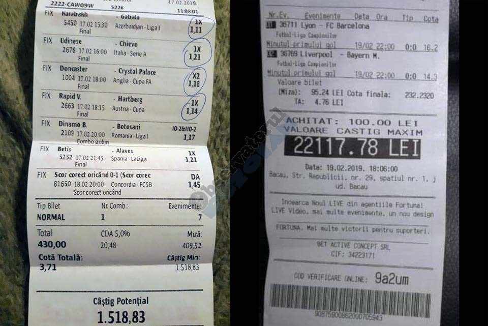 Bilet Pariuri 1