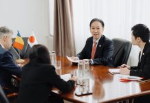 Buzăul, pe harta relațiilor româno-japoneze. Ambasadorul Japoniei, primit oficial de Marcel Ciolacu la CJ Buzău