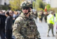 Ceremonie militară și religioasă de Ziua Forțelor Terestre în centrul orașului Buzău