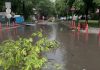 Furtuna a făcut prăpăd în județul Buzău: zeci de copaci doborâți, acoperiș smuls de pe un bloc și un bărbat rănit grav la Stâlpu