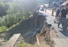 O avarie la o conductă a Companiei de Apă Buzău a distrus o porțiune din DN 10. Circulație restricționată la Lunca Priporului